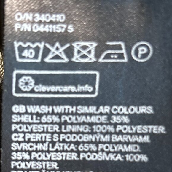 H&M SZ L Dark Olive Waterproof Bomber Jacket Utility Gorp Core Basic - Picture 6 of 6